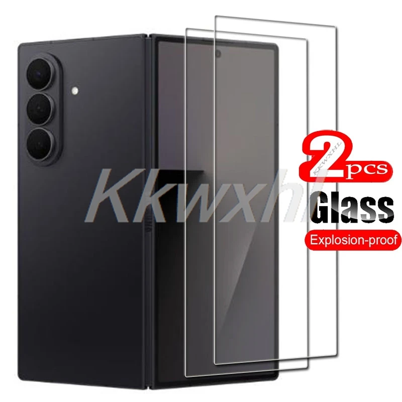 2 uds para Samsung Galaxy Z Fold7 6,5 "cubierta de vidrio templado en GalaxyZFold7 ZFold7 Fold 7 Protector de pantalla película transparente