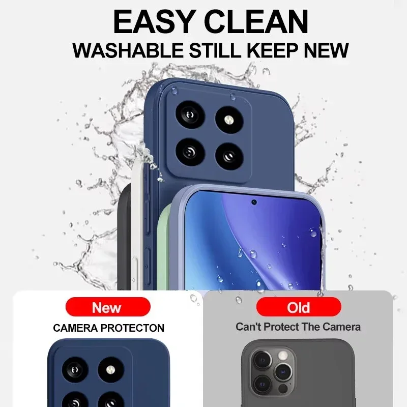Funda Mi 14T Mi14T Pro, fundas de teléfono suaves de silicona líquida originales para Xiaomi Mi 14T Mi14T Pro Mi 14 T Pro, accesorios Xiaomi - imagen 2