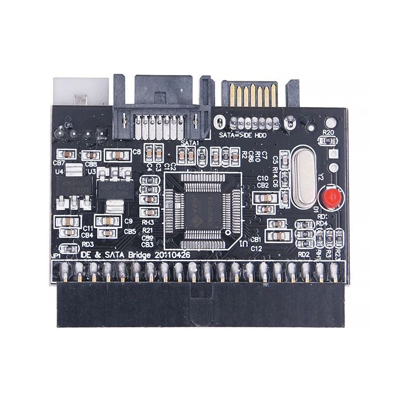 Adaptador IDE a SATA, convertidor bidireccional, conversión 100/133 HDD/SSD/CD/DVD, Tarjeta elevadora para PC de escritorio, Chip JM20330 - imagen 4
