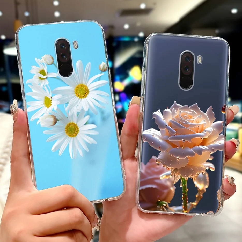 Para Xiaomi Pocophone F1 funda de 6,18 ''funda pintada con bonito corazón de amor funda de teléfono de silicona suave para Xiaomi Pocophone F1 PocoF1 Fundas - imagen 4