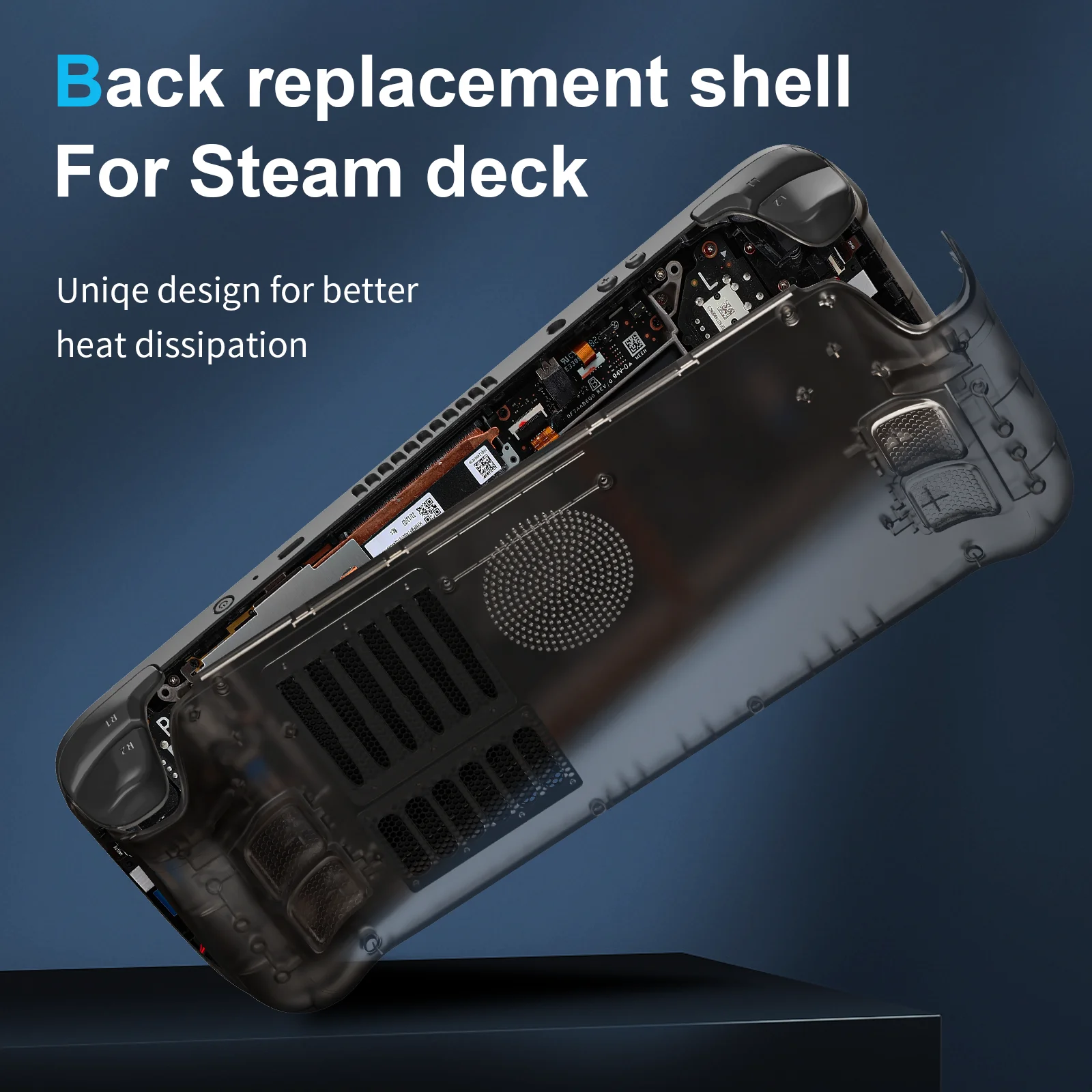 Accesorios de juego para Steam Deck, placa frontal de repuesto personalizada, carcasa de placa trasera para consola LCD Steam Deck, novedad - imagen 3