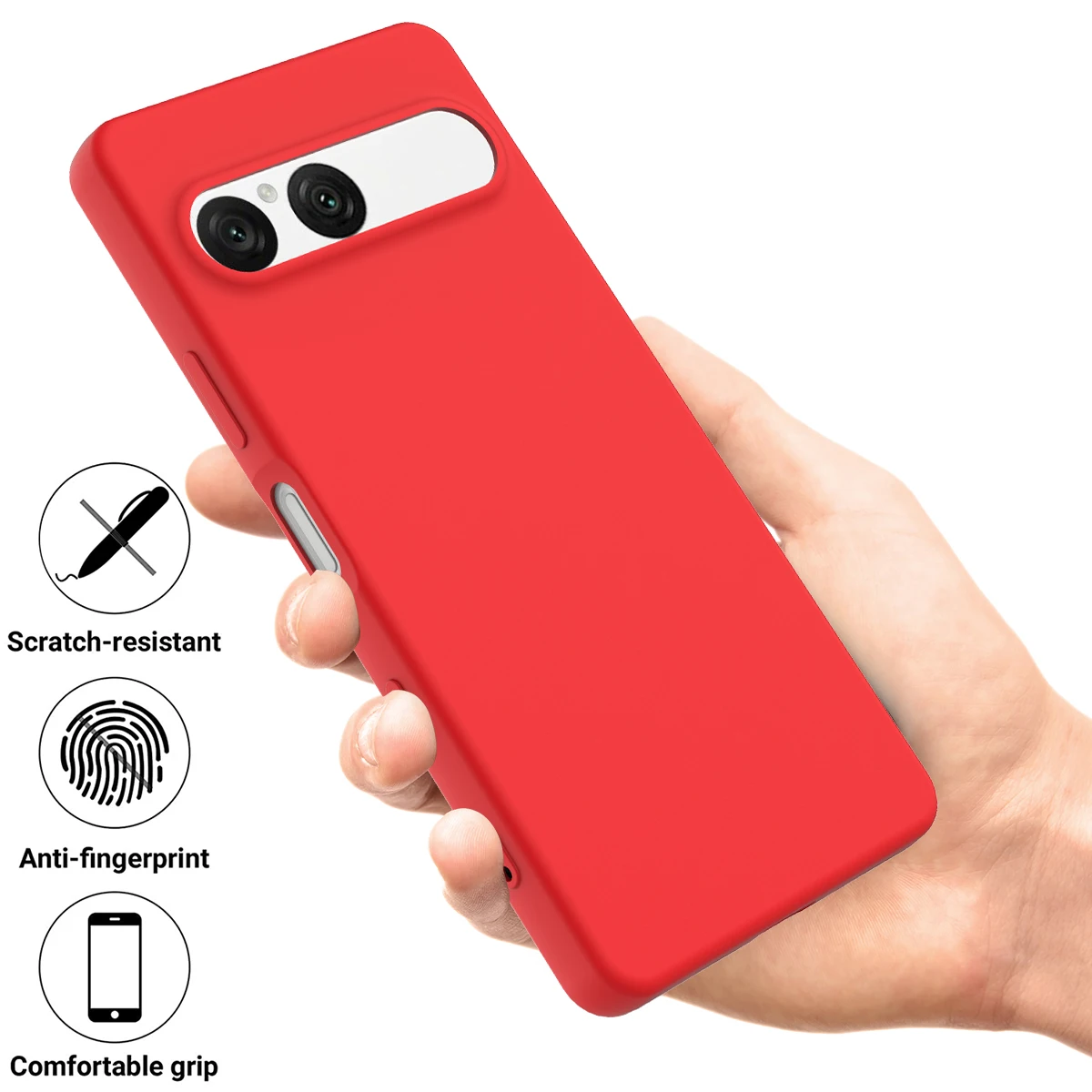 Funda de silicona para Sony Xperia 10VII, funda suave ultrafina anticaída con sensación de piel para Sony Xperia 10 VII, parachoques a prueba de golpes - imagen 2