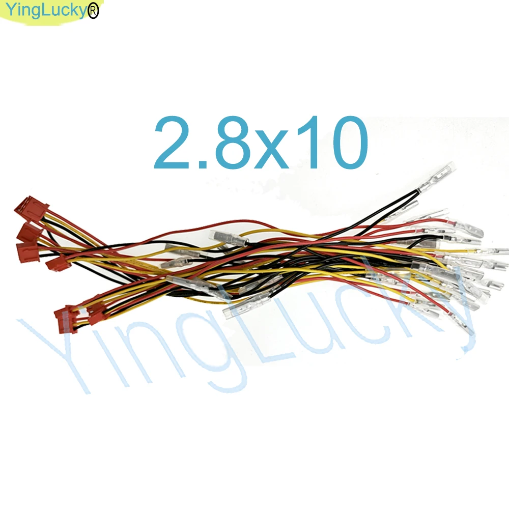 Cable de luz de botón ArcadeLED, 10 piezas, interfaz de 3 pines, 2,8mm, 6,3mm, cable de puerto de terminal, cable de botón LED - imagen 5