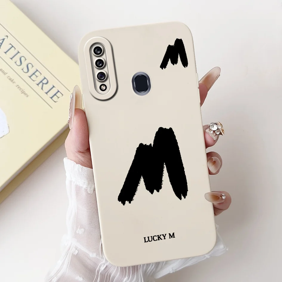 Para Samsung Galaxy A30 funda SM-A305F Linda letra de la suerte parachoques a prueba de golpes para Samsung A20 A20e A20s A207F A205F A202F Funda - imagen 5