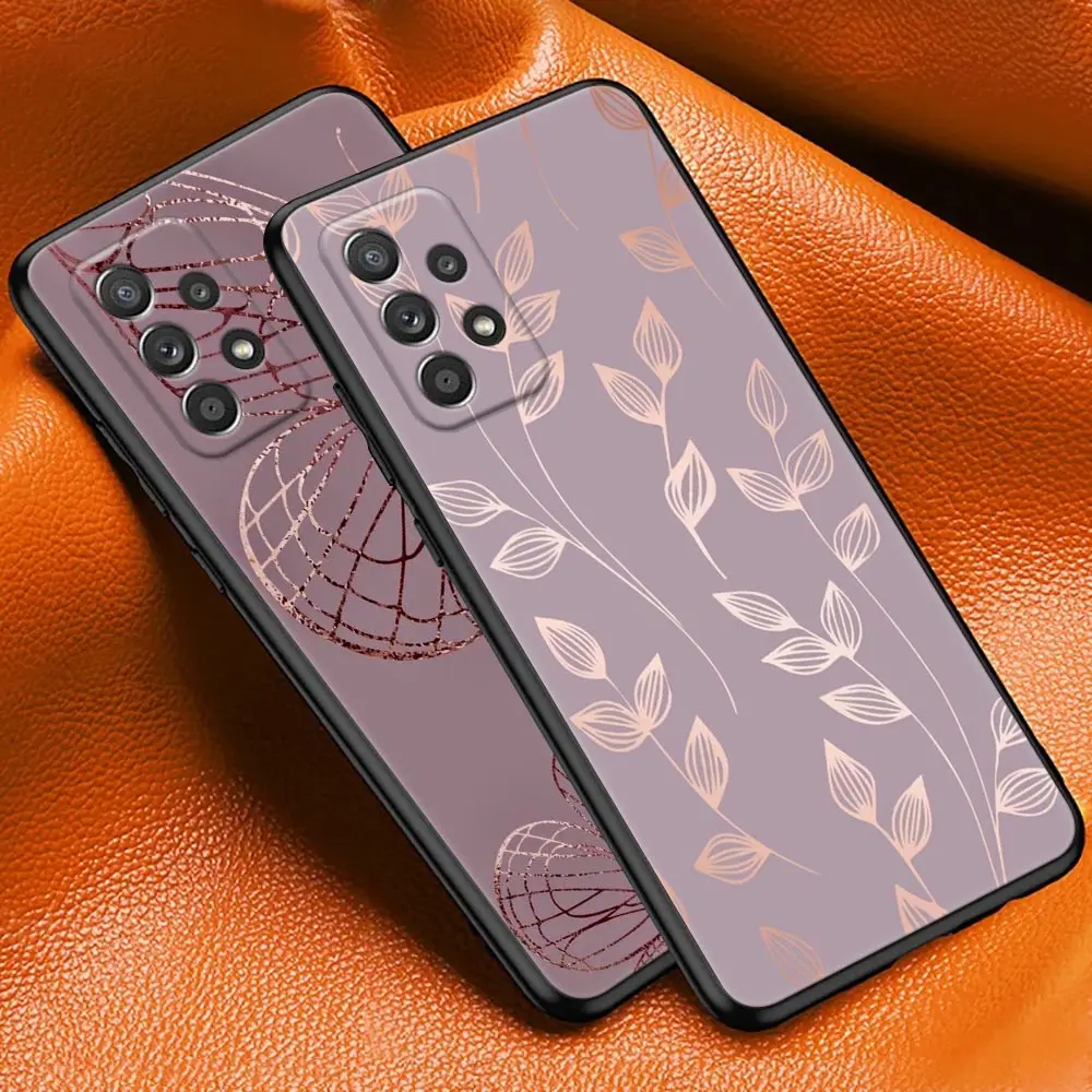 Funda dorada rosa con purpurina de corazones para Samsung Galaxy A15, funda A25 A13 4G A24 A23 A12 A14 A21s A22 A02 A03 A04 A05 S - imagen 3