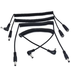 Cable Espiral DC 5.5x2.1mm Macho-Hembra LED CCTV