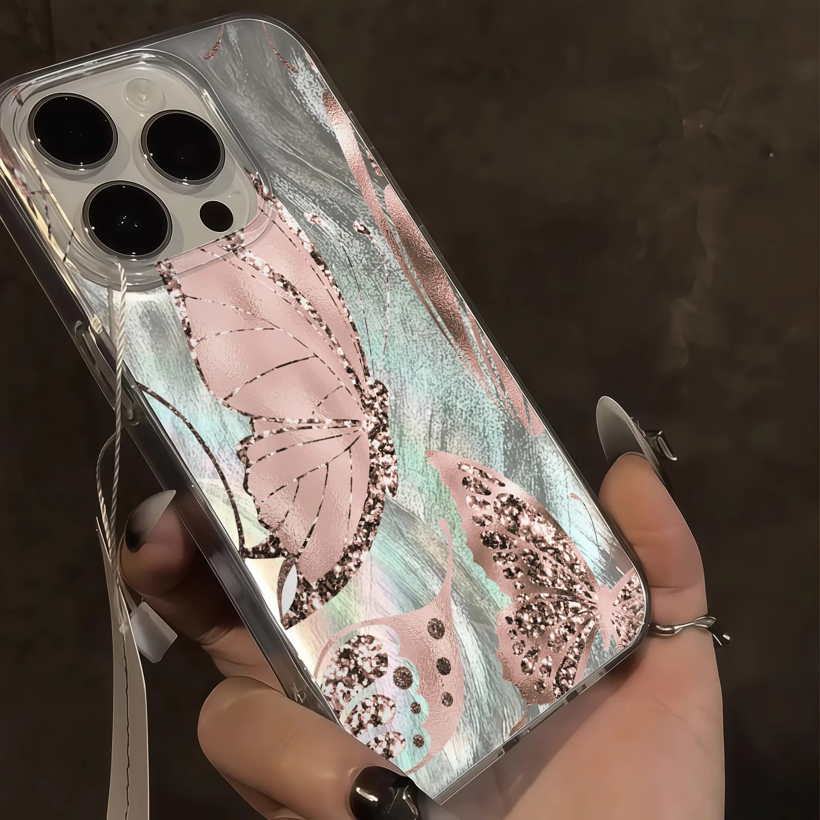 Funda de teléfono IMD de tul con diseño artístico de mariposa chapada en oro para Xiaomi Mi 11 Lite5G 14T 13T Poco X6 X5 M6 Pro F7 X7 - imagen 5