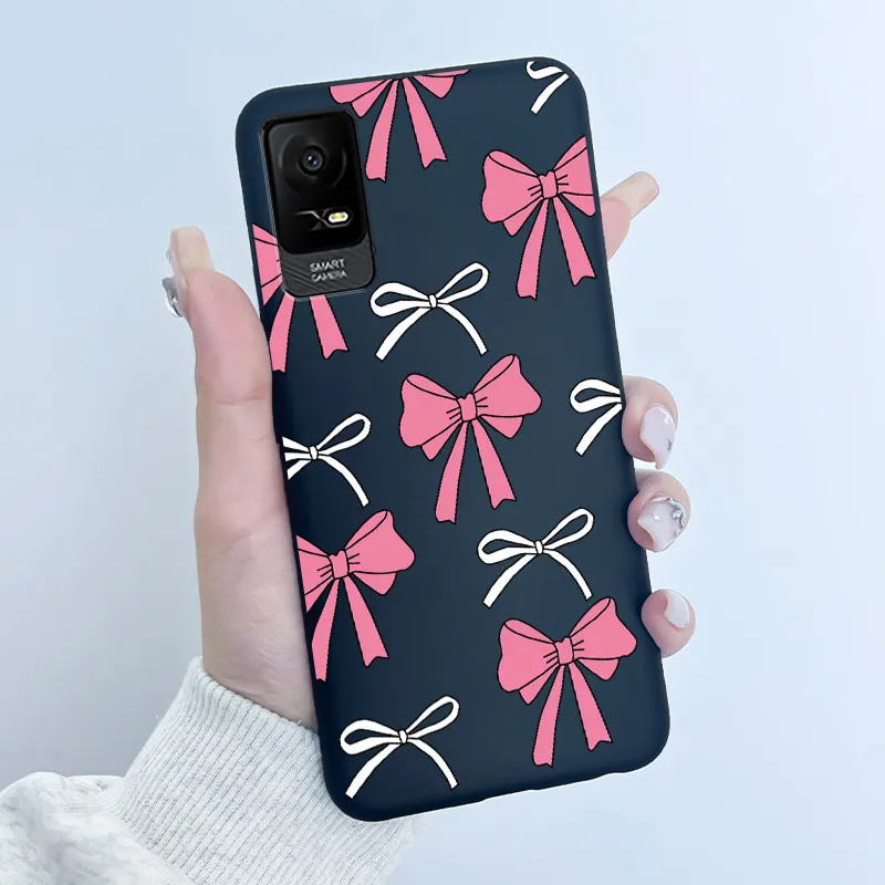 Para TCL ion X V Z 40Z funda de lujo lindo conejo de amor divertido negro mate suave funda trasera de silicona para TCL ionX ionV ionZ funda de teléfono - imagen 4
