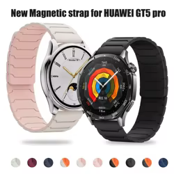 Para HUAWEI WATCH GT5pro/GT5 4 3 46mm Correa 20mm 22mm banda magnética de silicona para HUAWEI WATCH GT 3 2 42mm/Watch 4 pulsera deportiva
