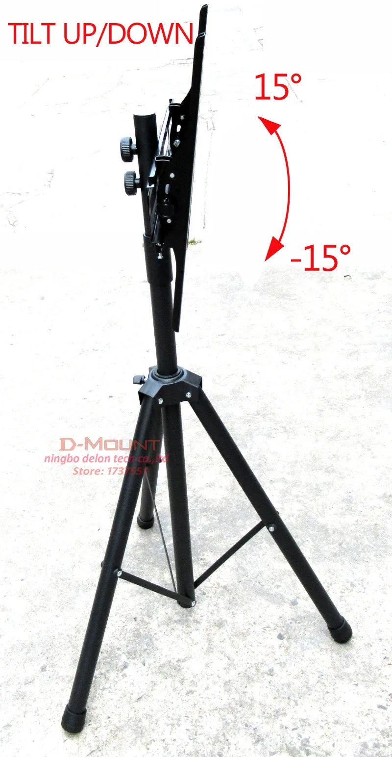 Soporte Pie TV Monitor Trípode Altura Ajustable VESA - imagen 2