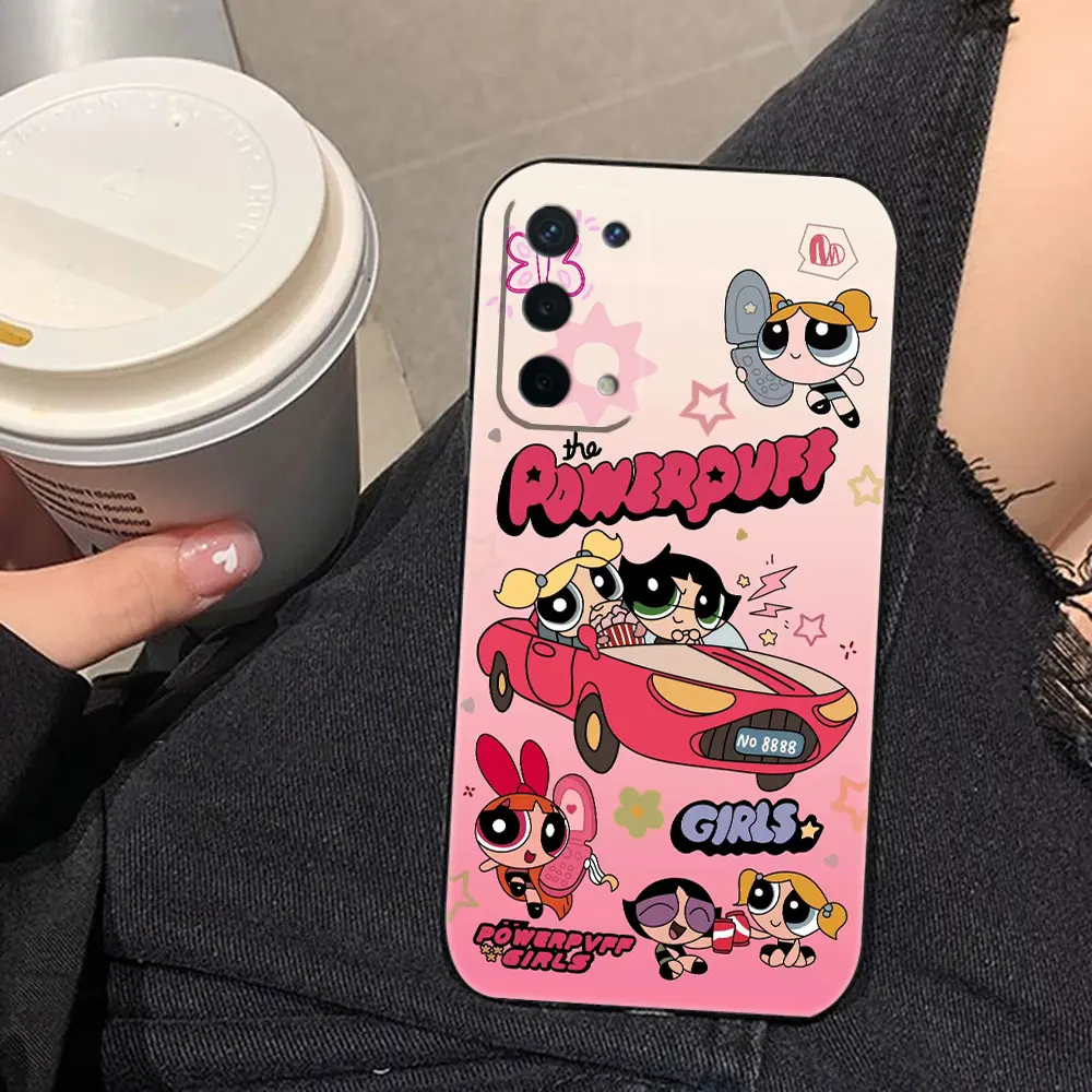 Funda de teléfono con foto personalizada de dibujos animados The P-Powerpuff Girls para OPPO RENO 13 13F 12 11 11F 10 8 8T 7 7Z 6 6Z 5 5F 4F 4 LITE F29