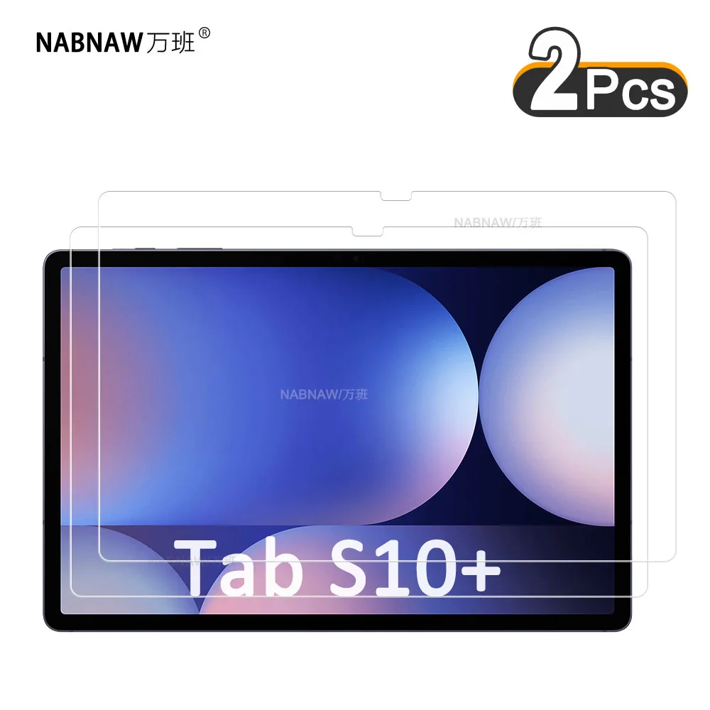 2 piezas de película dura transparente HD Protector de pantalla vidrio templado a prueba de arañazos para Samsung Galaxy Tab S10 + 5G SM-X820 SM-X826B 12,4 - imagen 2