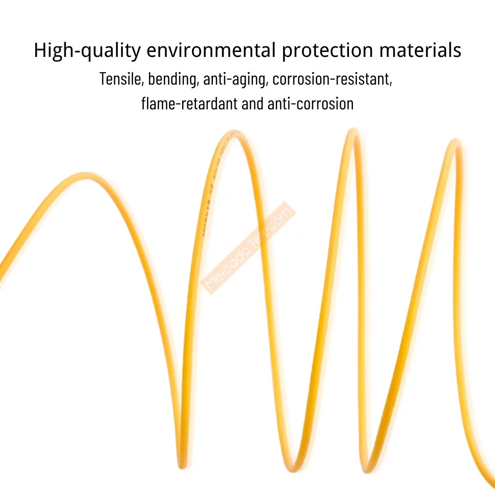 Cable de conexión óptico SC/APC-SC/APC monomodo SX 9/125 G652D LSZH 1m 2m 3m Cable de puente de fibra óptica FTTH - imagen 4