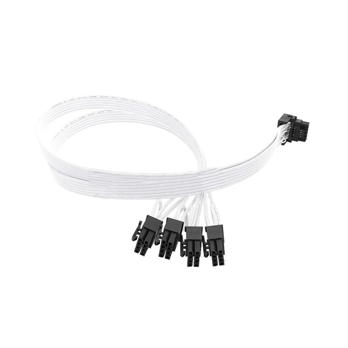 Adaptador PSU Corsair para ordenador portátil, accesorio de 8 pines a 16 pines macho PCI-E 5,0 12VHPWR RTX4090 90 codo negro y blanco, 16AWG 40Cm, 1 piezas 4xcpu - imagen 5