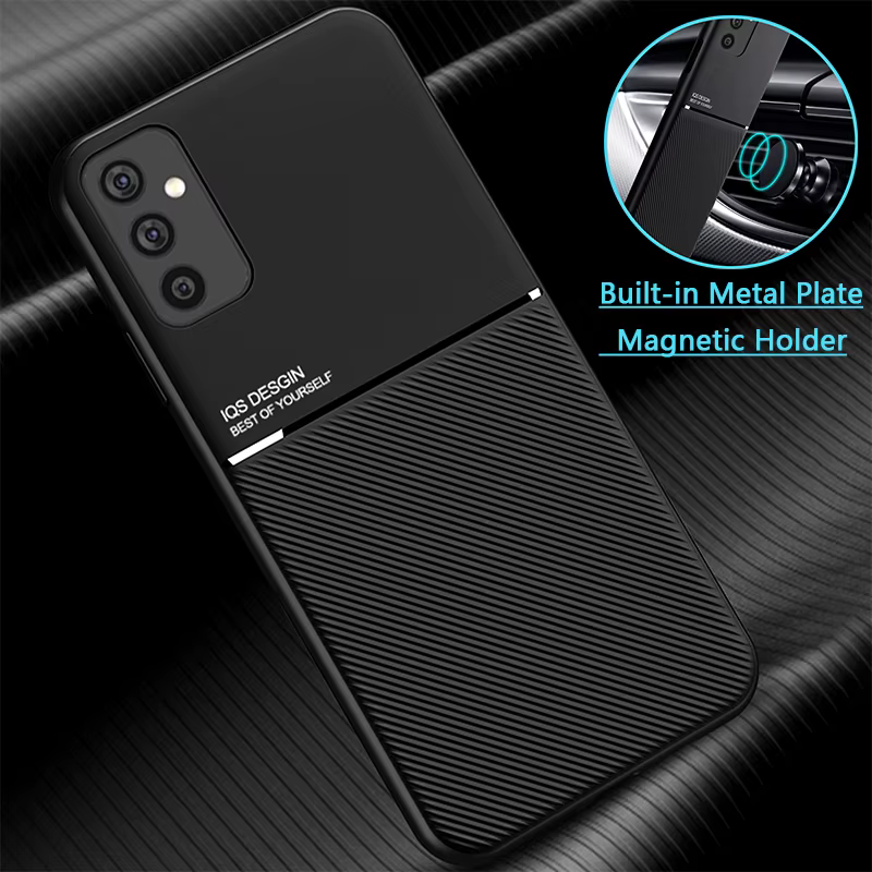 Funda de cuero con soporte magnético para coche Samsung M52 5G, funda trasera a prueba de golpes para Samsung Galaxy M52 2021 M 52 52M 6,5 pulgadas