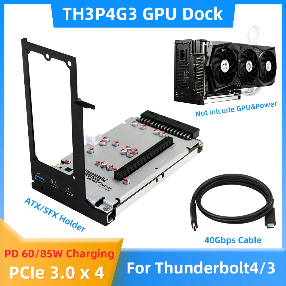 TH3P4G3 Adaptador Tarjeta Gráfica Externa Thunderbolt para Portátil