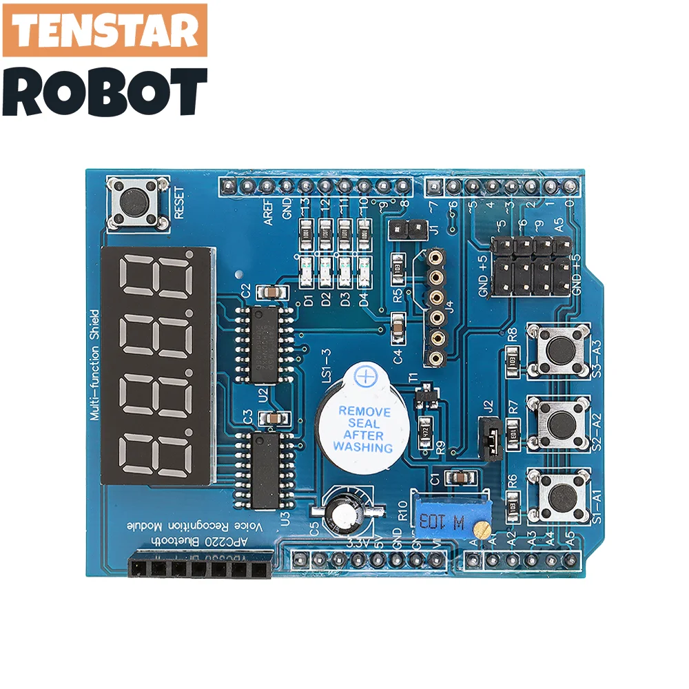 Placa de expansión multifuncional TS1003L basada en aprendizaje UNO LENARDO MEGA 2560 escudo multifuncional diversión DIY - imagen 3