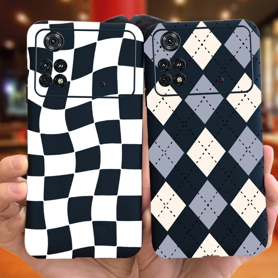 Funda de teléfono para Xiaomi Poco M4 Pro, carcasa trasera de TPU de silicona suave con patrón encantador, Color caramelo, 5G, 4G - imagen 2