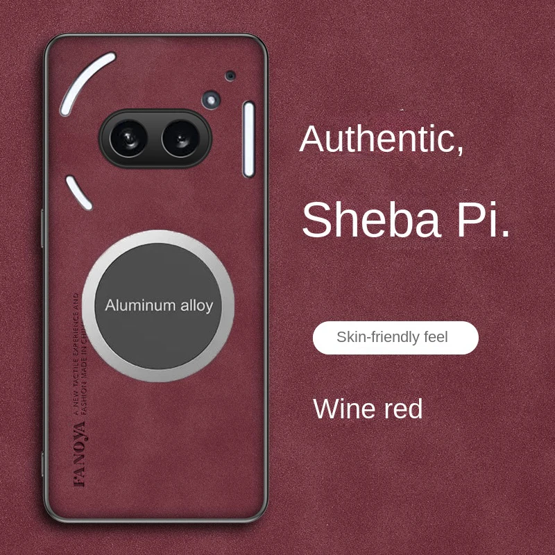 For Nothing Phone 2A funda suave de piel sintética funda protectora trasera magnética para Nothing Phone 2 A Phone2 A funda completa para teléfono - imagen 4