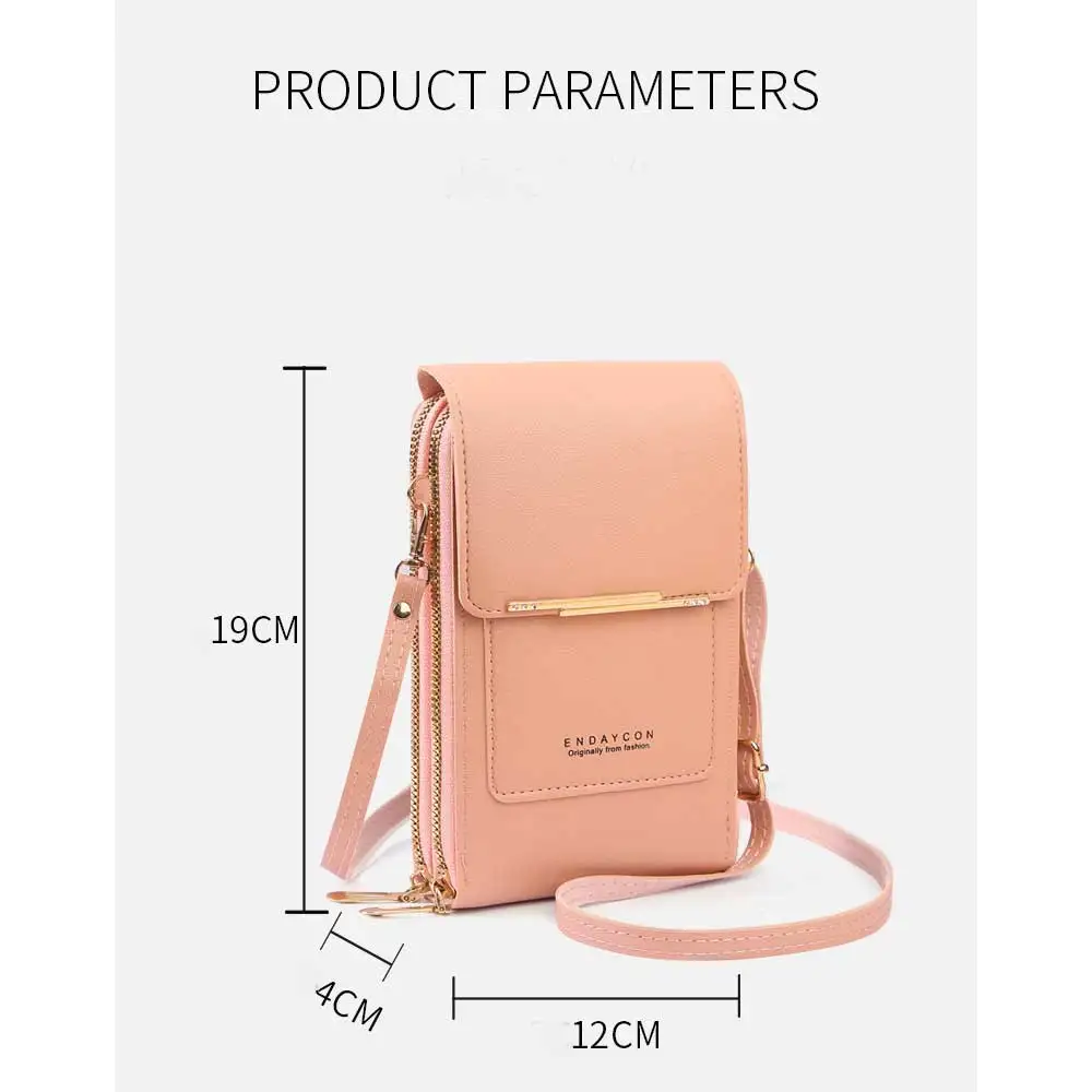 Bolso para teléfono con pantalla táctil para mujer, lindo bolso cruzado para transportar teléfonos móviles, bolso para llaves de moda - imagen 5