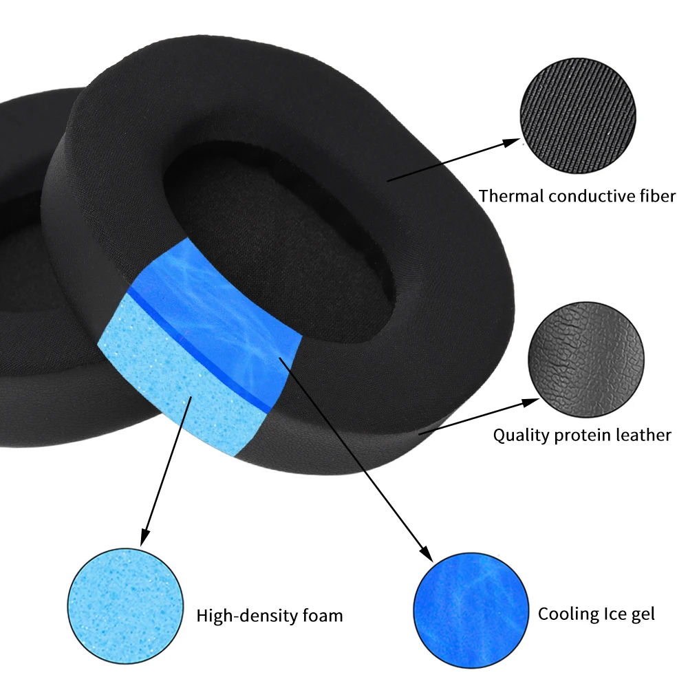 Almohadillas de espuma para auriculares SteelSeries Arctis 1, 3, 5, 7, 9, Pro - imagen 3