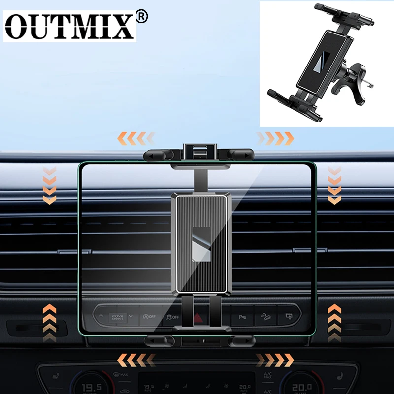 Soporte para tableta de coche, soporte de rotación 360 para teléfonos móviles, soporte Universal de gravedad para teléfonos móviles, soporte con Clip para salida de aire de coche, soporte GPS