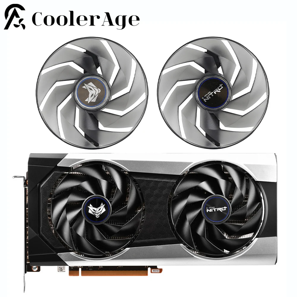 Ventilador de refrigeración GPU para Sapphire PULSE, AMD Radeon RX 6650 XT, rodamiento de bolas de remolque, tarjeta de vídeo con RGB 95MM, FD10015M12D, RX6650XT