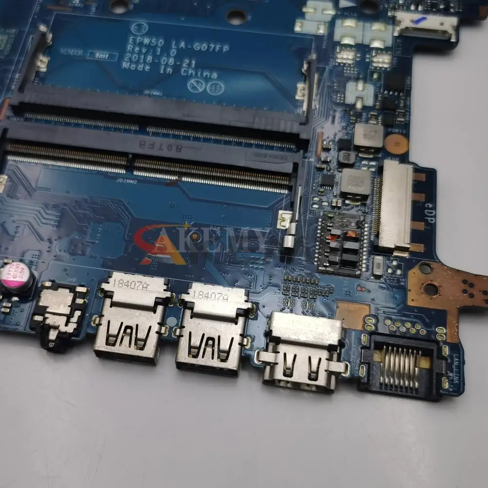 Para HP 15-DA placa base de computadora portátil LA-G07FP L35245-001 L52746-601 L68088-601 L49975-601 i3 i5 i7 8/10th 940MX 2G placa base - imagen 4