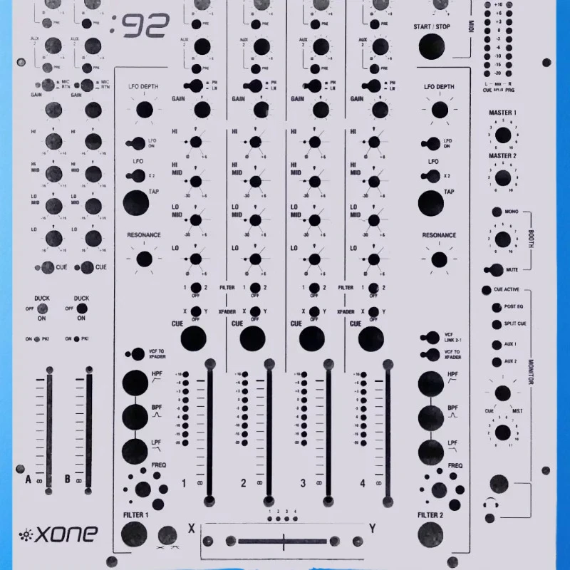 Allen&Heath XONE 92 Máscara protectora de la piel del panel mezclador - imagen 3