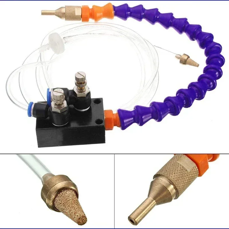 Pulverizador de refrigeración, mangueras de refrigerante, herramienta de fresado de torno frío, pulverizador de lubricación para tubería de aire de 8mm, unidad CNC, máquina de grabado - imagen 5