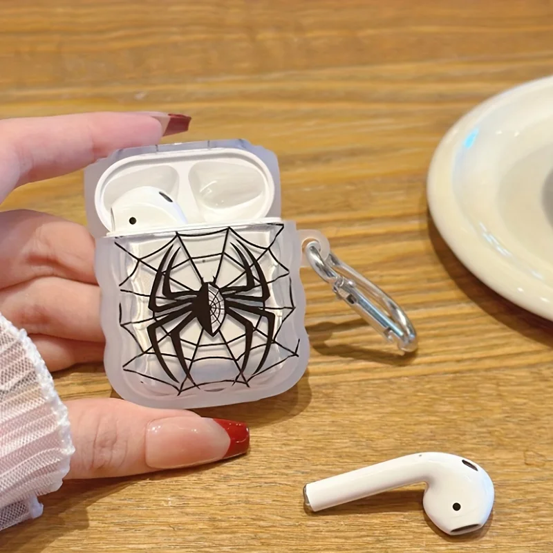 Funda Red Spider Airpod Pro2 para hombre, funda para auriculares negra y rosa roja para AirPods 2 3 Pro, funda de segunda generación, regalo para amigos - imagen 5