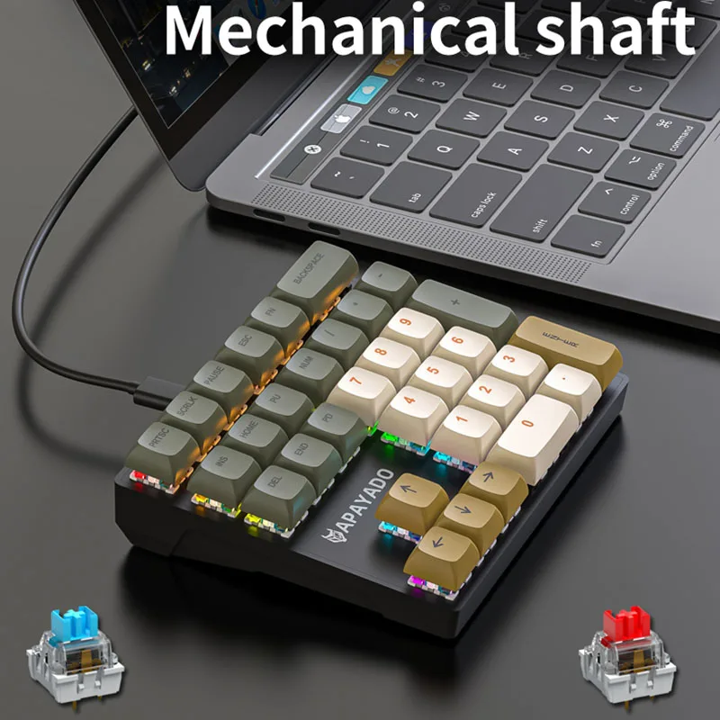 APAYADO K33 - Mini Teclado Numérico RGB 33 Teclas PBT - imagen 4
