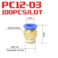 100PCS PC12-03