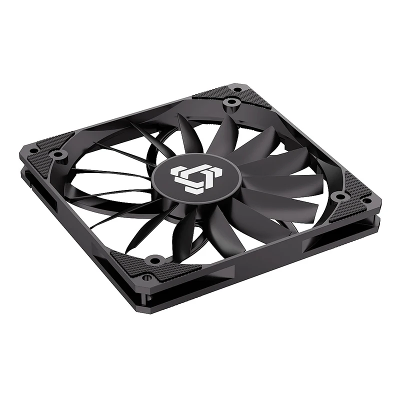 TEUCER UT-14015 Ventilador de refrigeración para PC de 140 mm, PWM 300-1100 RPM, 15 aspas, equipado con rodamiento FDB, ventilador con caja ITX de gran volumen de aire de 14 cm - imagen 5