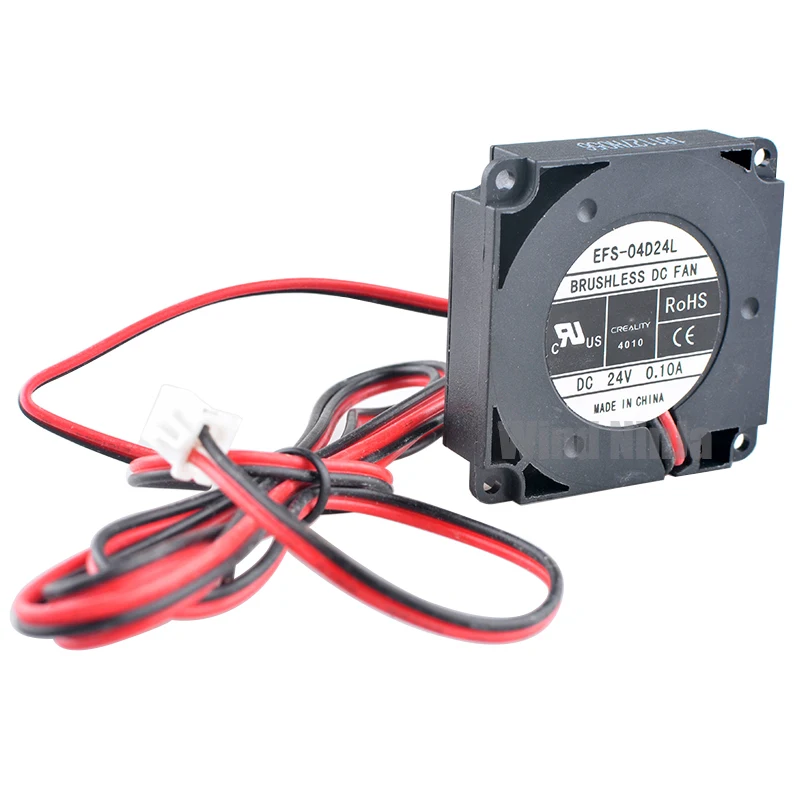 EFS-04D24L 4cm 40mm Ventilador 40x40x10mm DC24V 0.10A Ventilador de enfriamiento micro centrífugo para impresoras 3D - imagen 2