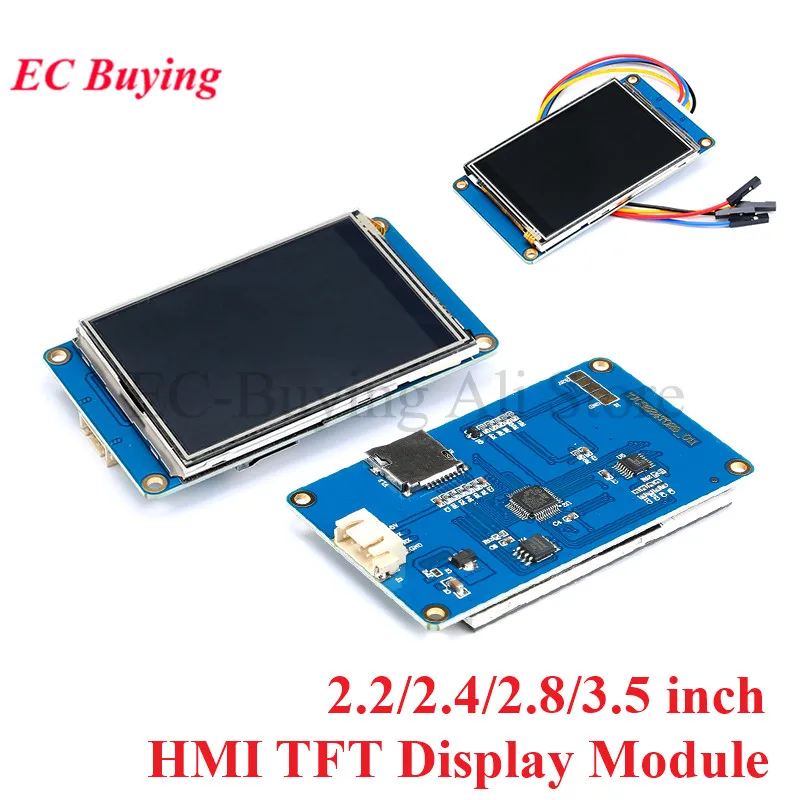 2,2 2,4 2,8 3,5 5 pulgadas USART HMI inteligente USART UART 2,2 "2,4" 2,8 "3,5" 5 "módulo LCD TFT pantalla con imagen de fuente