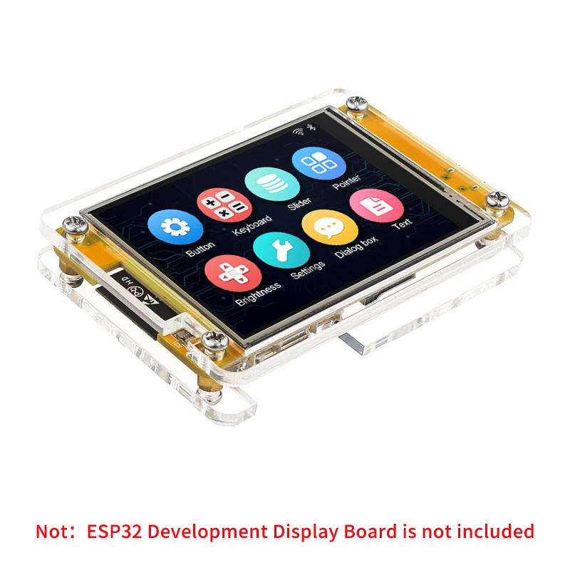 Caja acrílica para pantalla de 2,8 pulgadas, placa de desarrollo ESP32, módulo TFT LCD con WROOM táctil para Arduino LVGL ESP32-2432S028 - imagen 2