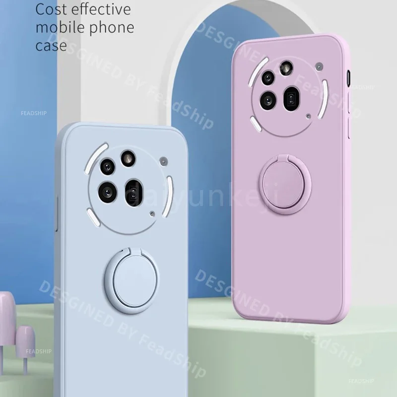 Funda de teléfono para Nothing Phone 3A Pro, funda blanda Nothing 3A, funda protectora de silicona líquida con soporte, película de pantalla - imagen 2