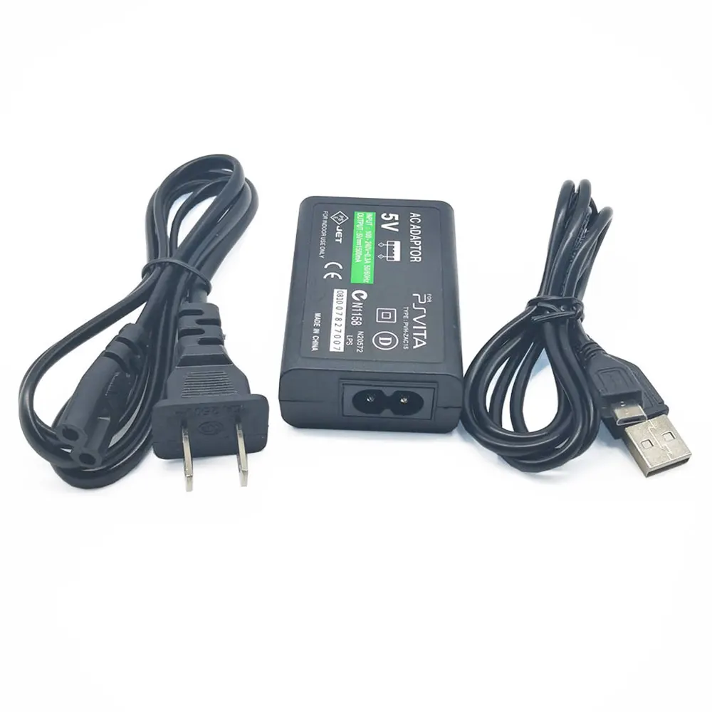 Nuevo cargador doméstico fuente de alimentación 5V adaptador de CA para PS Vita 2000 Cable de carga USB para Psvita PSV 2000 enchufe UE EE. UU. - imagen 3