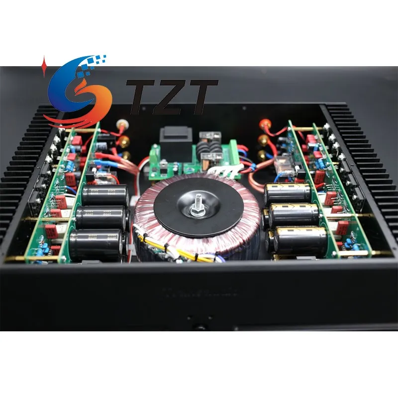 Amplificador de potencia TZT Transaudio D5Pro 150W x 2 (110V/220V versión estándar plateada/negra/condensador BC) con circuito para DarTZeel - imagen 3