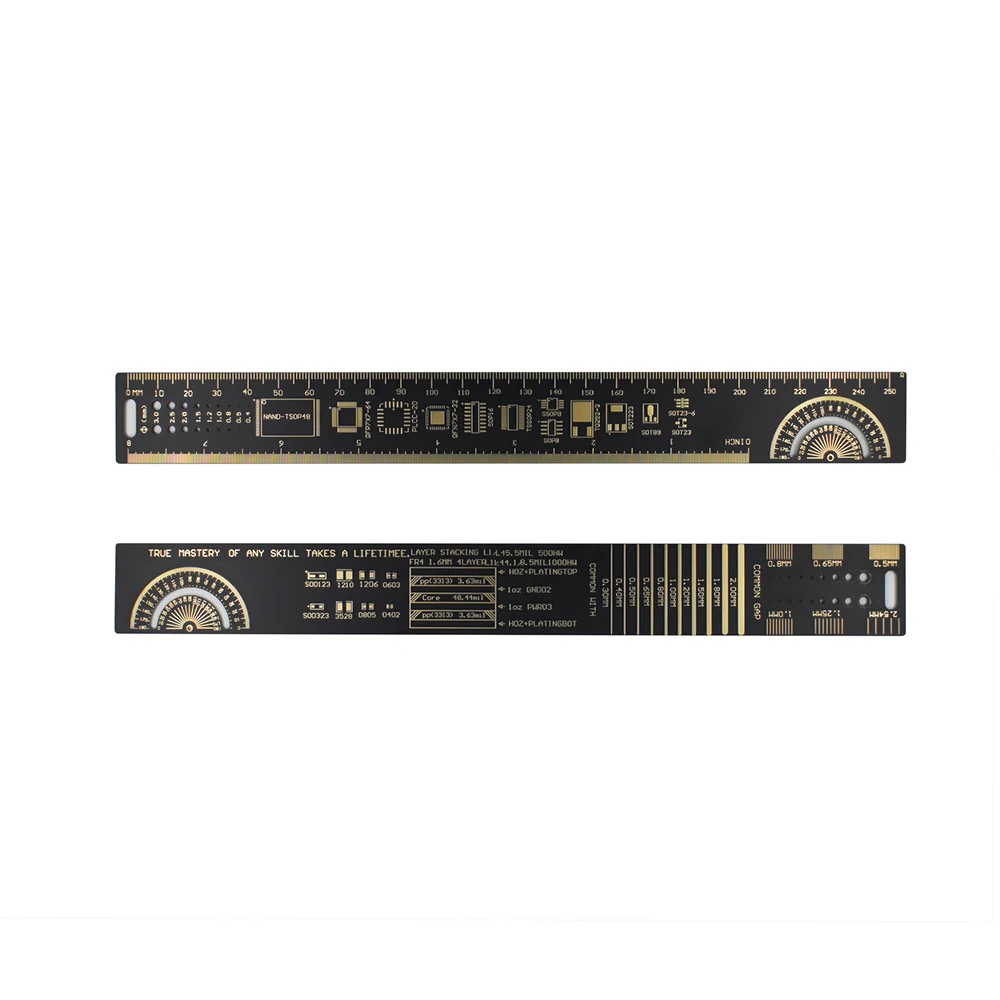 Juego de Herramientas de medición de Transistor de diodo, regla PCB multifuncional, condensador de resistencia, Chip IC SMD, paquete de 15cm, 20cm, 25cm, 1 Juego - imagen 5