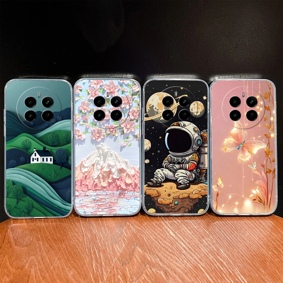 Funda de teléfono para Realme 13 Pro Plus, bonitos patrones de peces, suave y delgado, carcasa de silicona transparente de TPU para Realme13 Plus, Funda ligera - imagen 4
