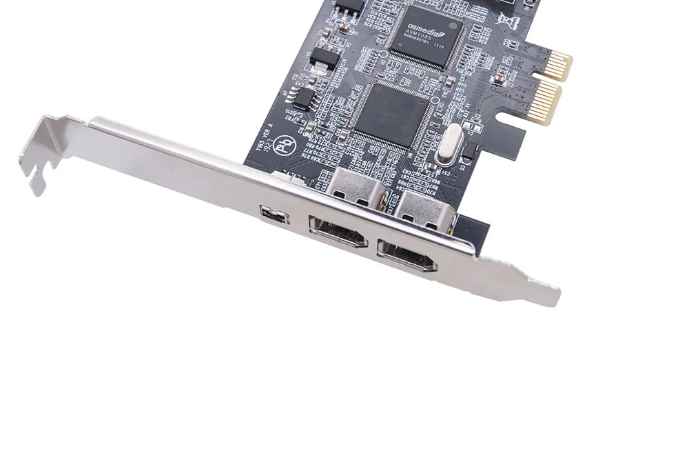 Tarjeta de expansión de 4 puertos 1394A PCI-E 1X a IEEE 1394 DV adaptador de vídeo 1x 4 pines 3x 6 pines 1394 controlador tarjeta Firewire para PC de escritorio - imagen 2