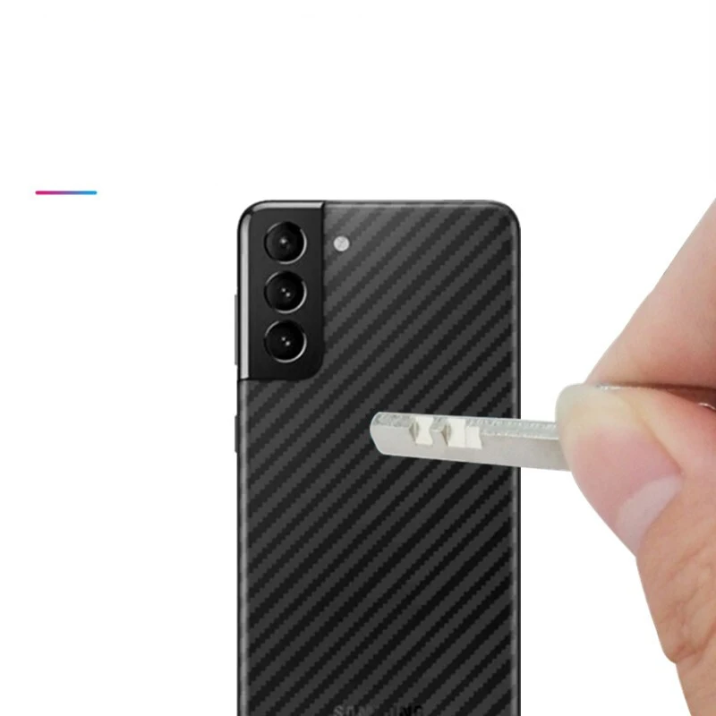 Película protectora 3D de fibra de carbono para Samsung Galaxy Note 20 S20 S21 S22 Ultra A52s 5G A51 A71, Protector de pantalla de cubierta completa trasera, 5 uds. - imagen 5