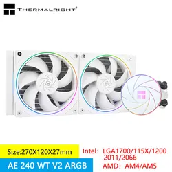 Thermalright Aqua Elite White 240 V2 – Refrigeración líquida ARGB