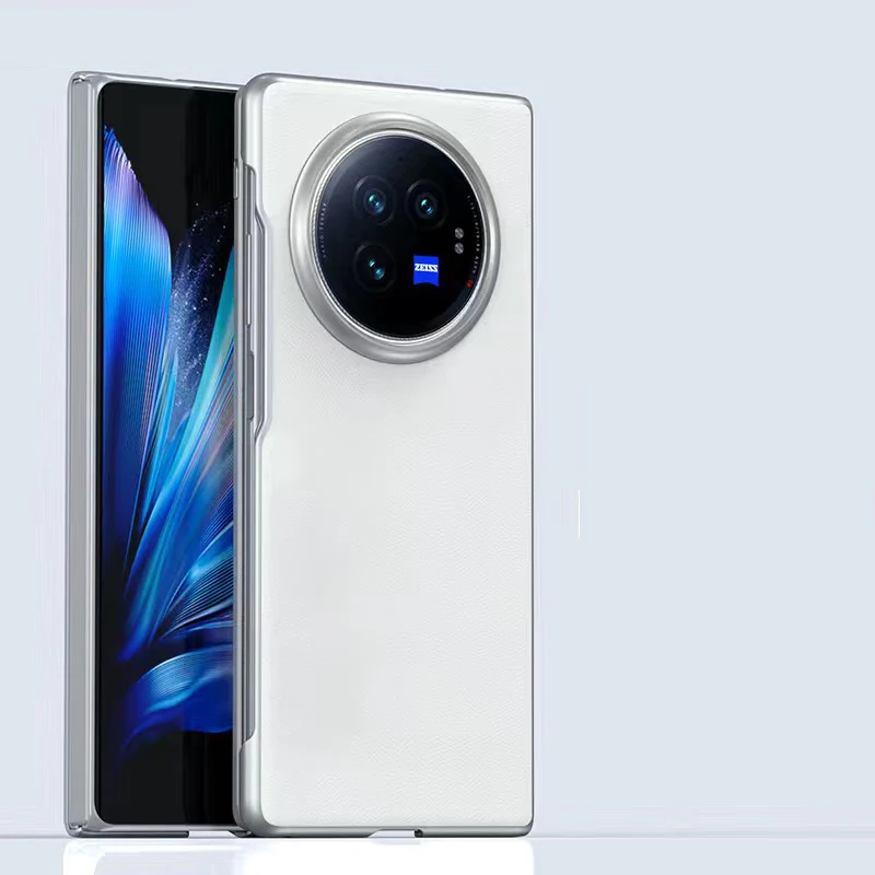 Vivo X Fold 3 Pro funda de cuero PU soporte de Metal ultrafino funda protectora de PC para teléfono móvil Vivo X Fold3 Pro - imagen 3