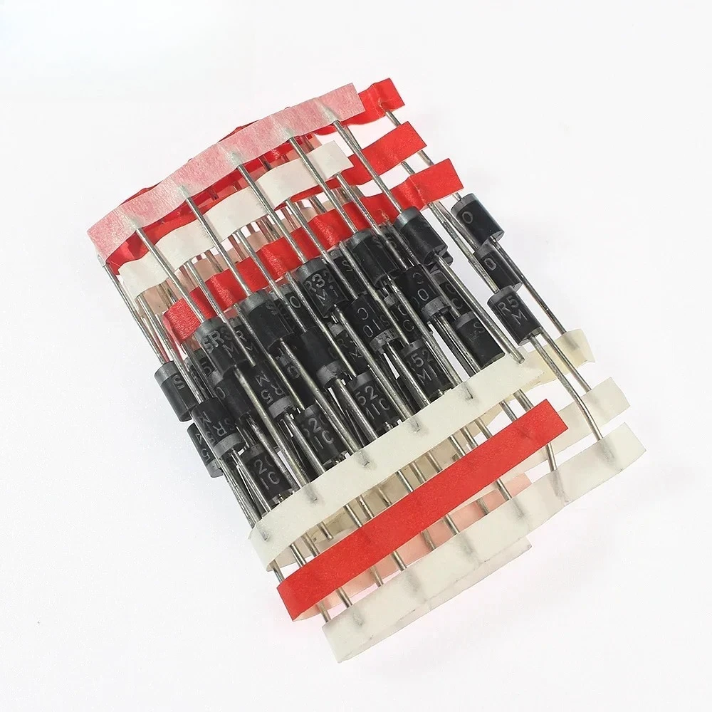 50 unids/lote diodo Schottky DO-201AD SR3100 SR3200 SR5100 SR5200 SR560 3A 5A 100V 200V Kit de componentes electrónicos de diodo rectificador - imagen 4