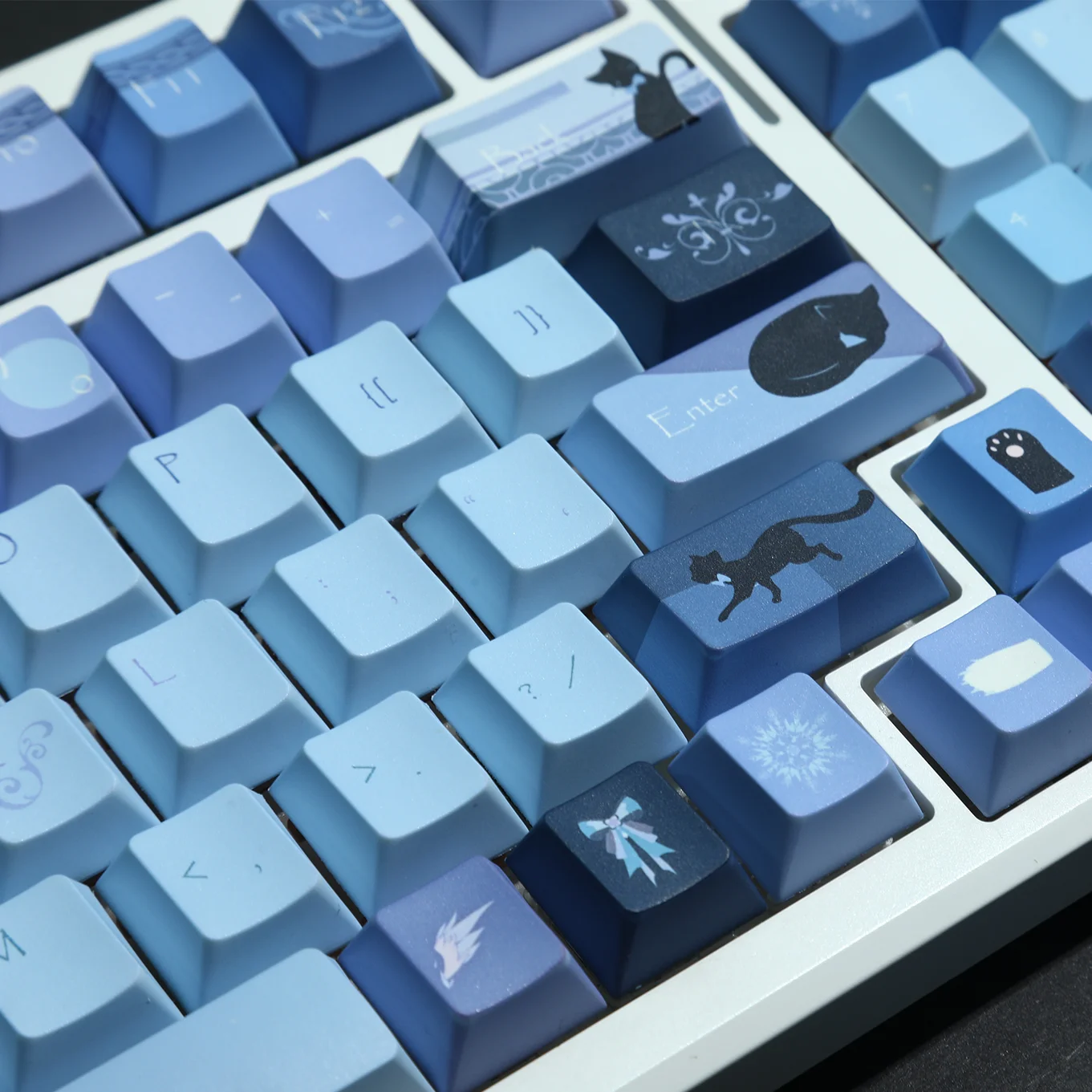 120 teclas Luna conejo Keycaps lindo personalizado Keycap MOA juego Key Cap PBT DYE SUB Cherry MX Switch para teclado mecánico - imagen 4