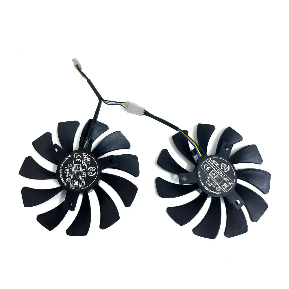 Juego de 2 ventiladores de GPU para HA9010H12F-Z, para MSI GTX 1660, 1660 SUPER, 1660 TI VENTUS XS C, MSI RTX 2060, 2060 SUPER VENTUS XS C, tarjeta de vídeo - imagen 5