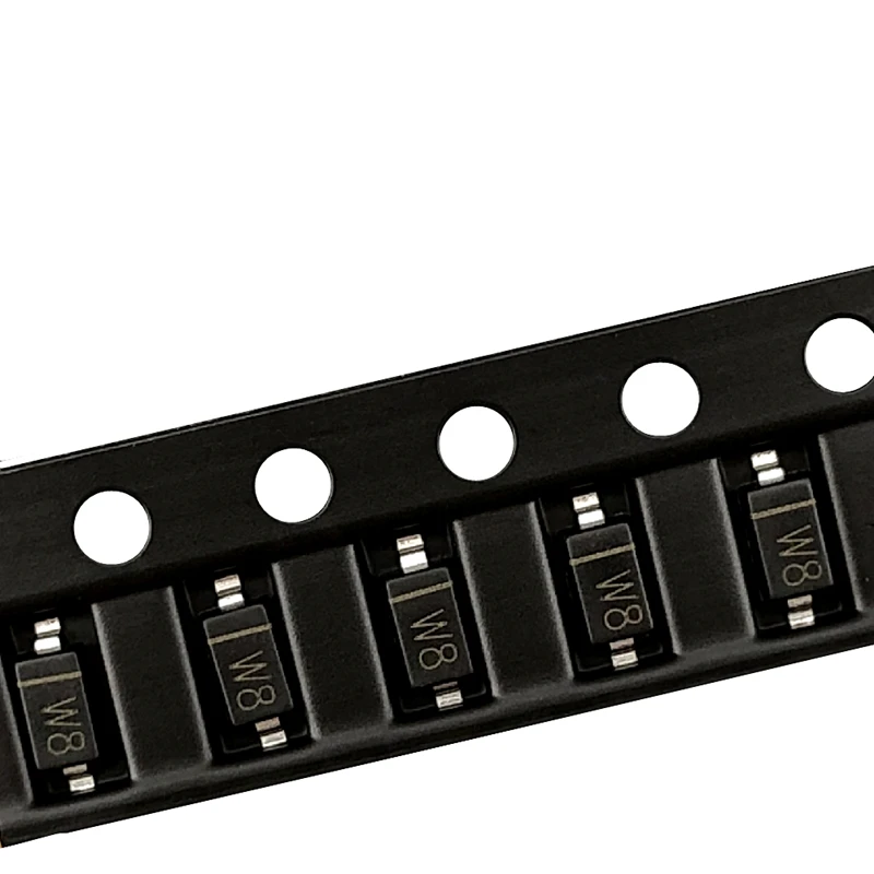 (100 uds) BZT52C5V1 SOD-123 SMD 1206 diodo estabilizado de voltaje 5,1 V SOD123 (marcado W8)